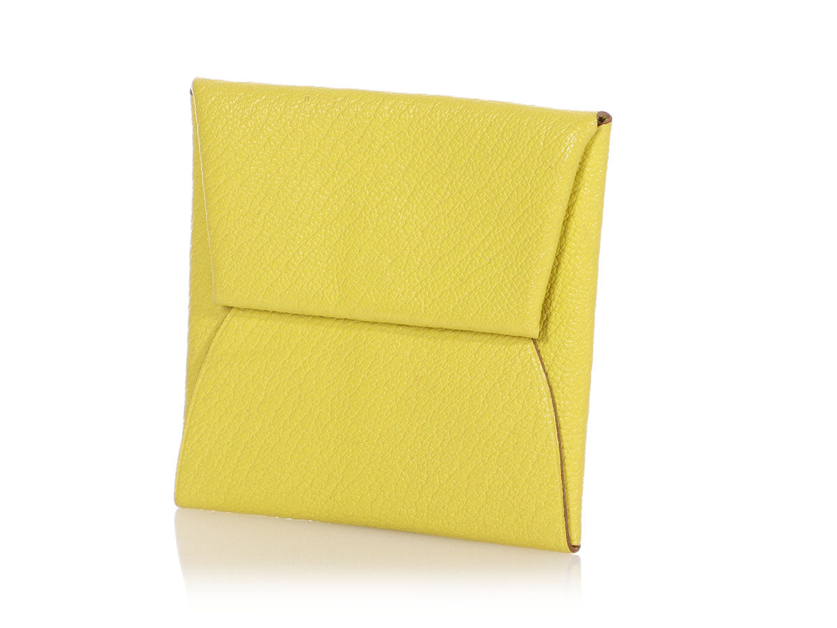 Hermes Bastia Coin Purse Yellow –