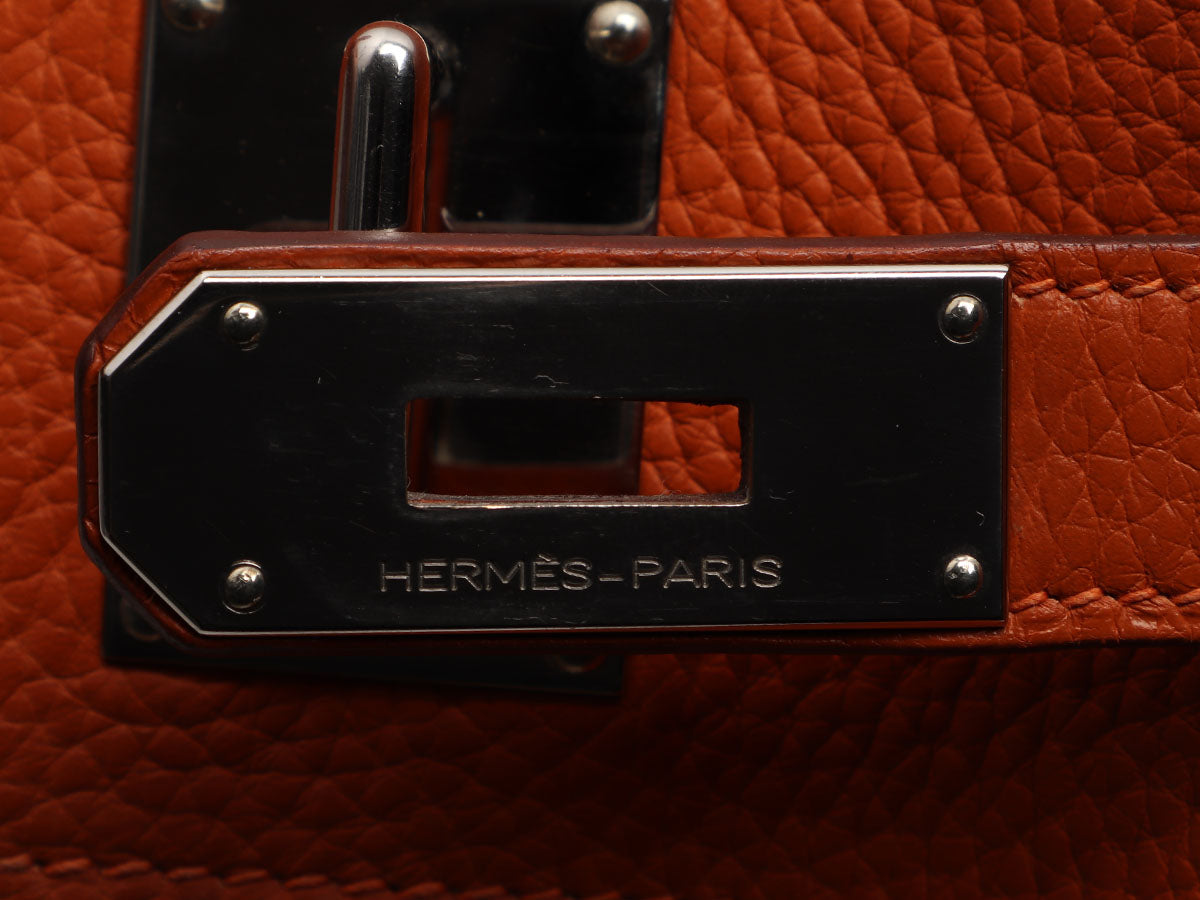 HERMES Shoulder BIRKIN 42 Clemence leather Blue jean □J Engraving Shou –  BRANDSHOP-RESHINE