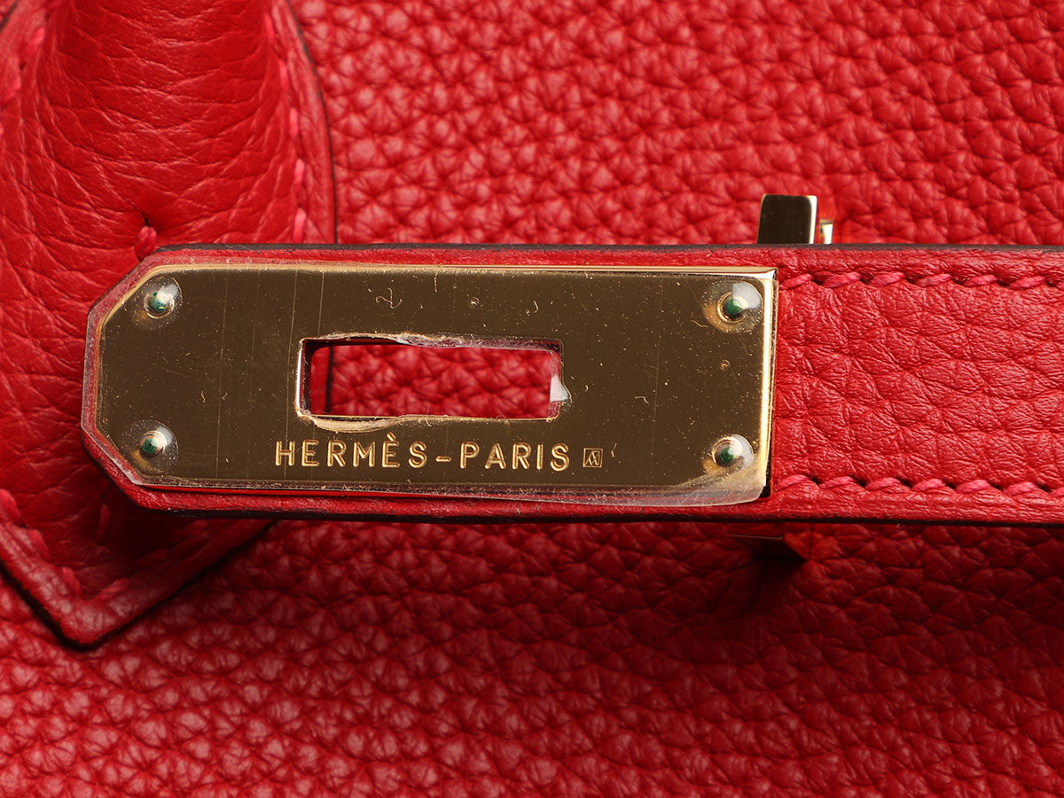 HERMÈS RED BIRKIN 35mm FABULOUS Vintage Handbag