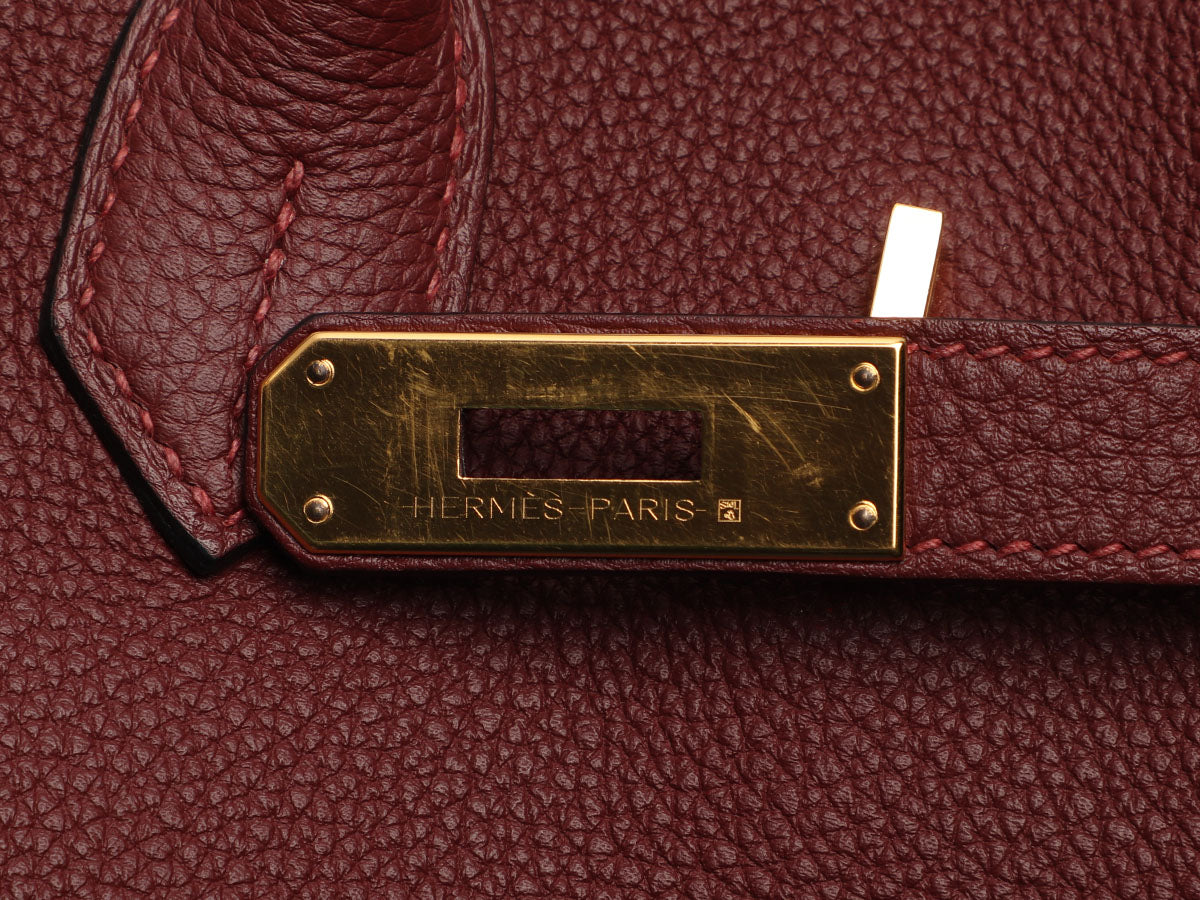 Rouge H Togo Leather Birkin 25 Gold Hardware, 2020