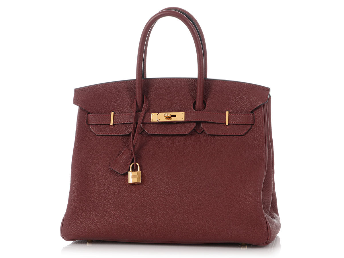 Hermès Rouge H Togo Birkin 35