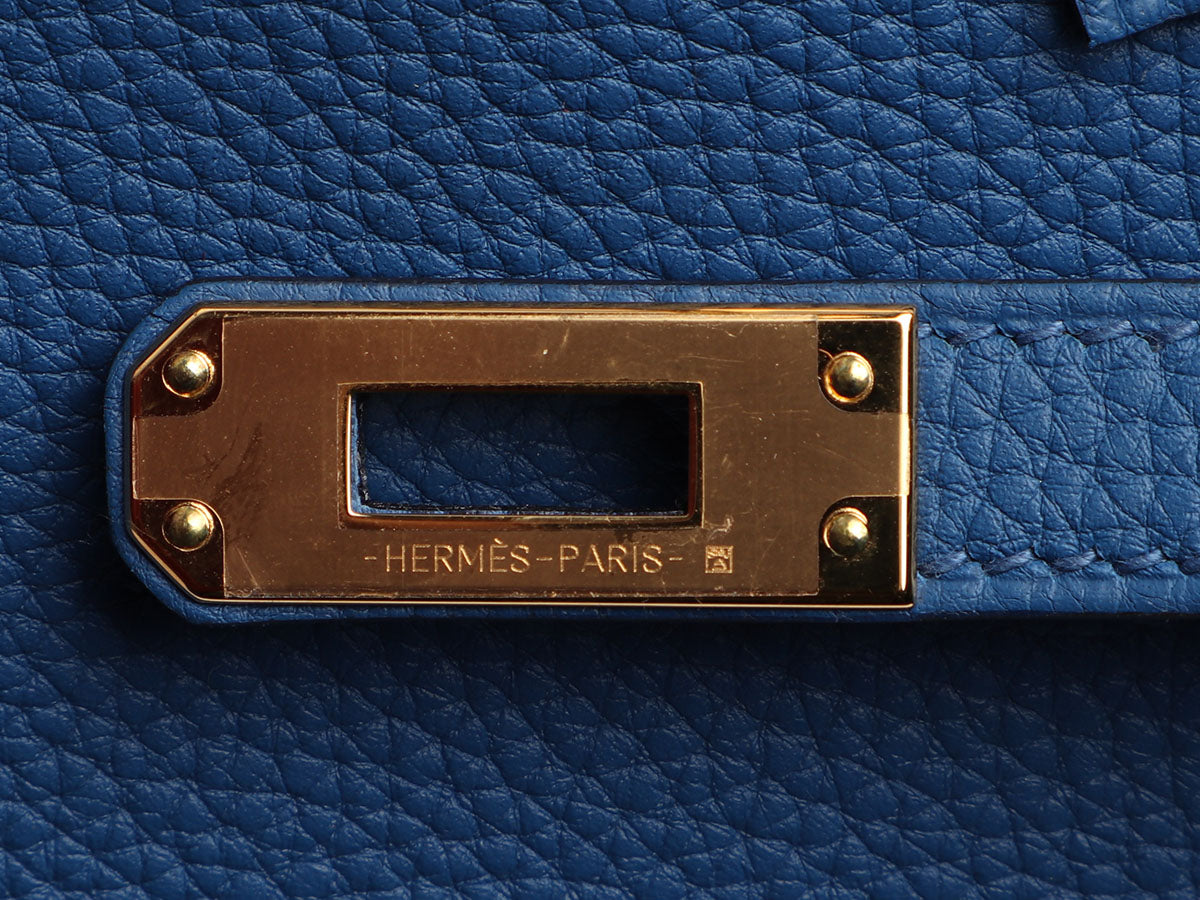 Hermes Birkin 25 Blue France Togo Gold Hardware