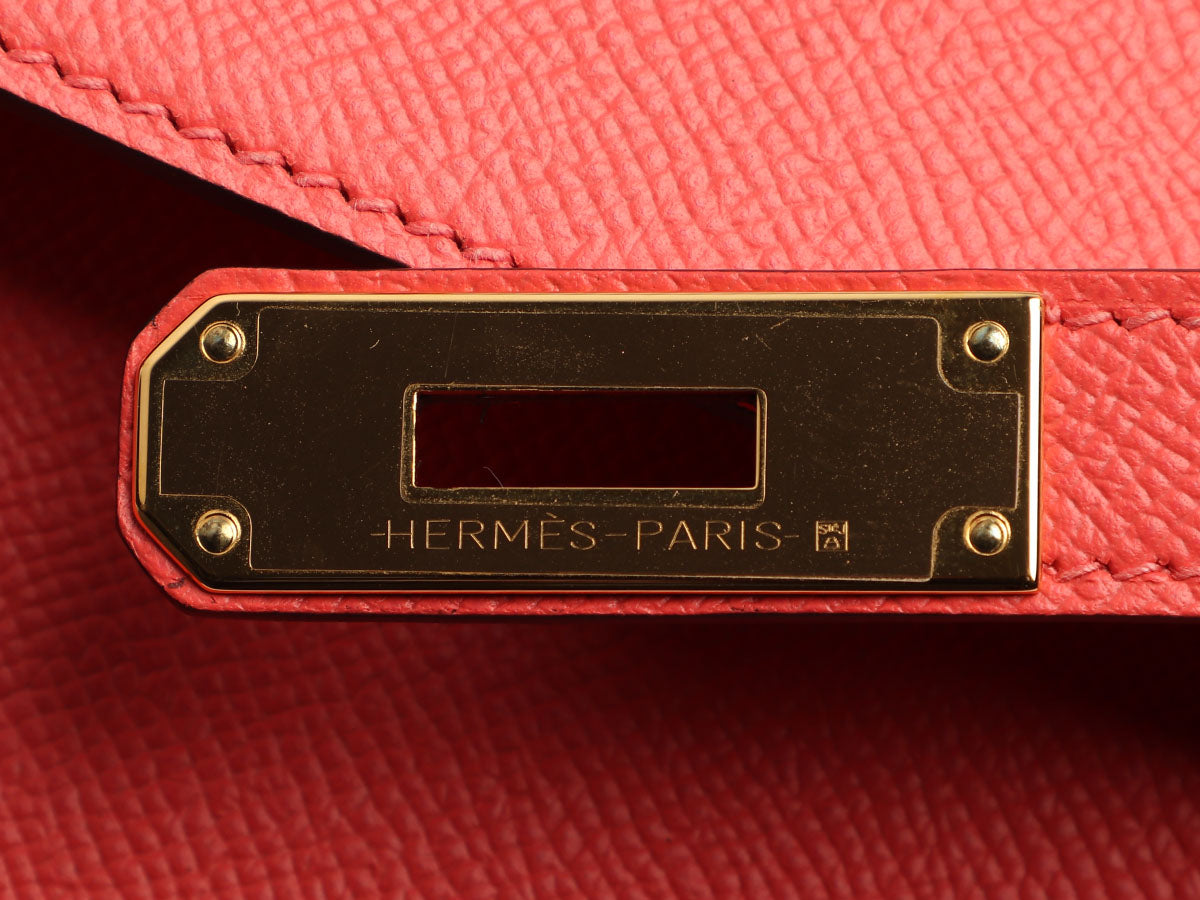 Hermès Kelly 25 Rose Jaipur Sellier Epsom Gold Hardware GHW — The French  Hunter