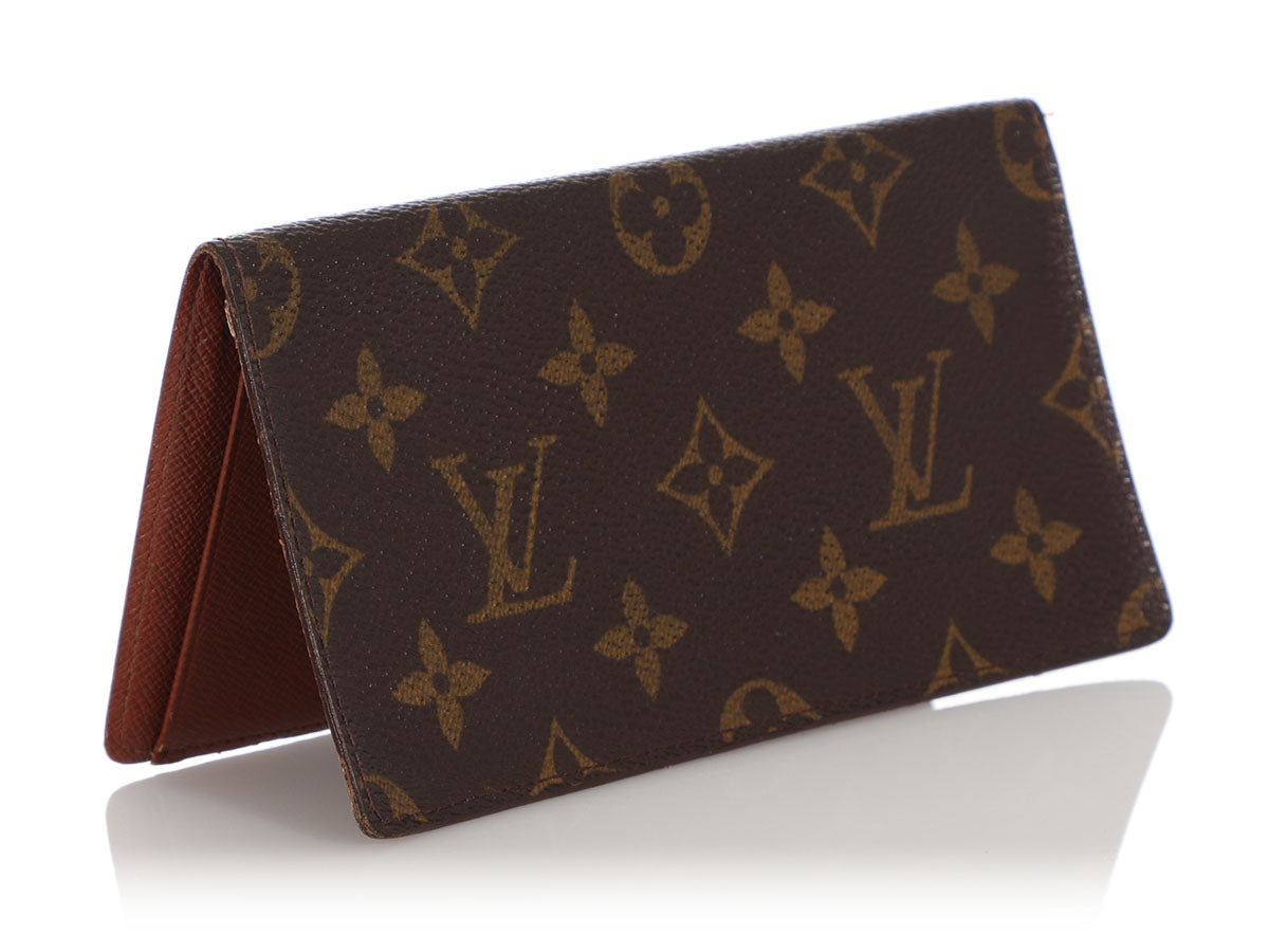 Used louis vuitton checkbook cover - LEATHER