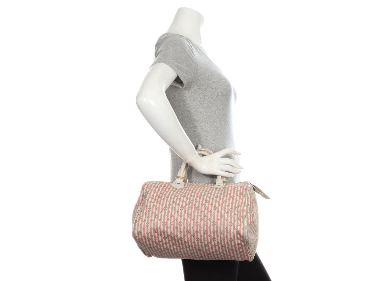 LOUIS VUITTON MONOGRAM MINI LIN CROISETTE SPEEDY 30 BAG – Caroline's  Fashion Luxuries