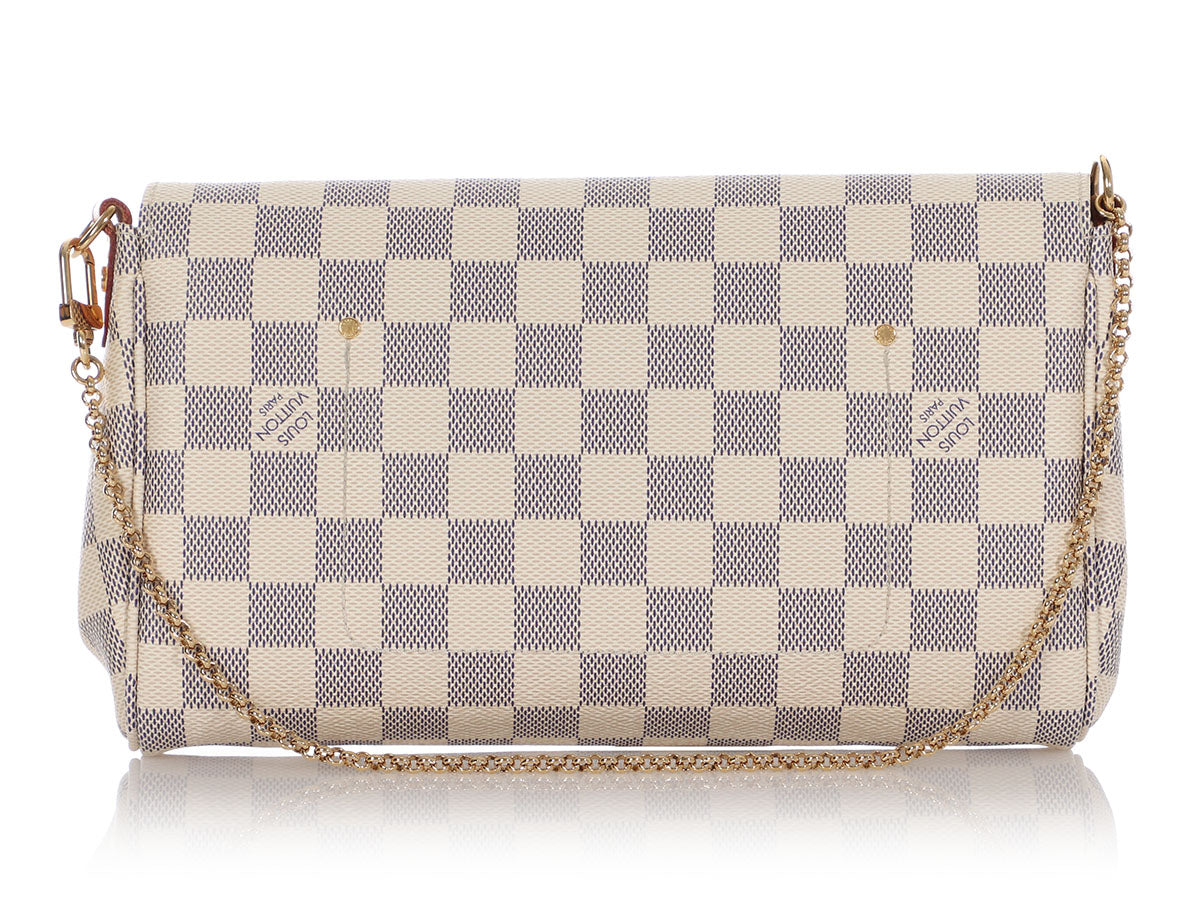 LV Alt. Gray & White Checkered Crossbody Wallet & Purse – EMpirez