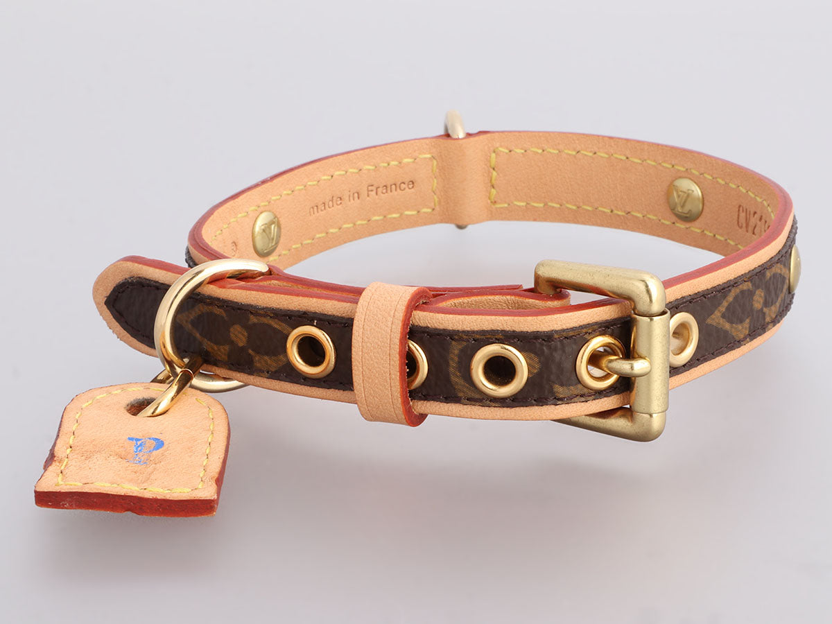 Louis Vuitton MONOGRAM Baxter Xsmall Dog Collar (M80339)
