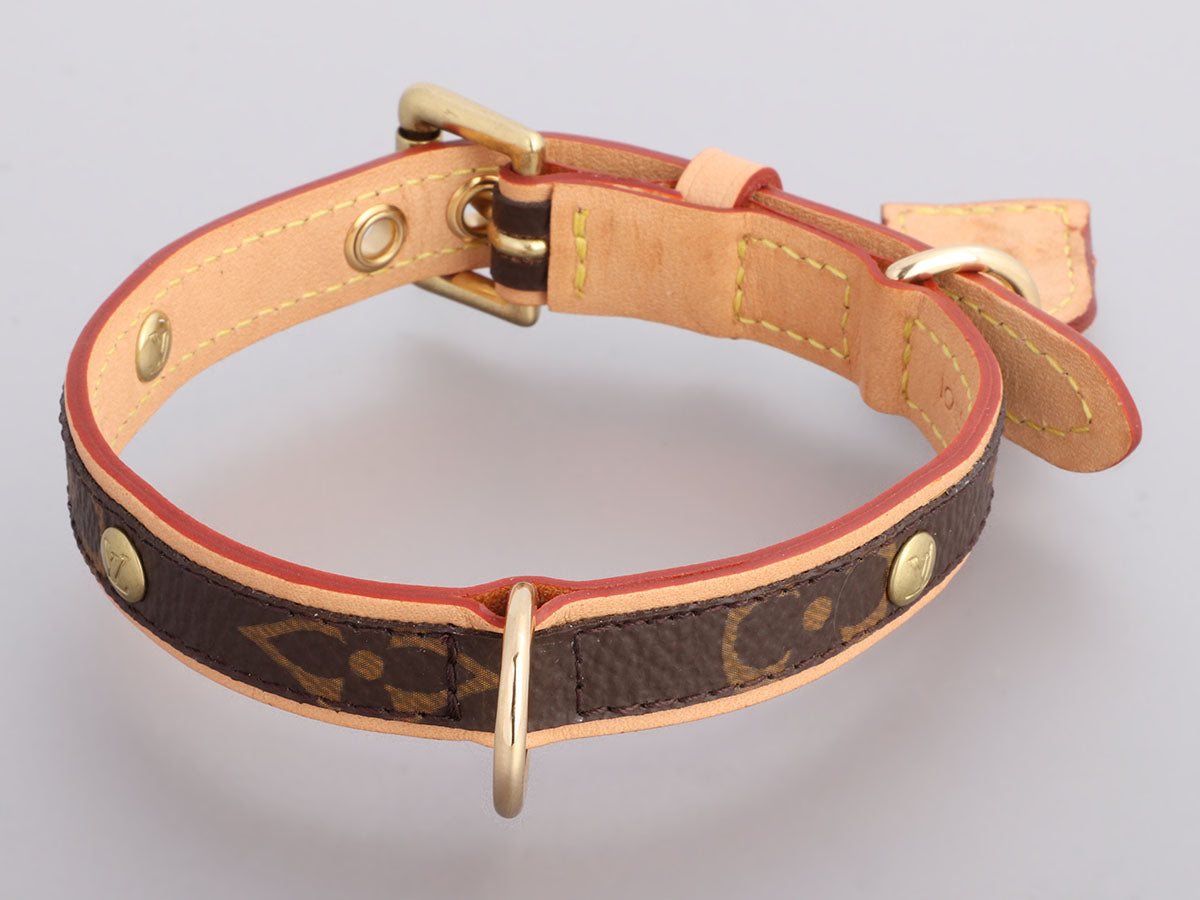 Louis Vuitton Monogram Less Baxter MM Collier Baxter PM Dog Leash Collar