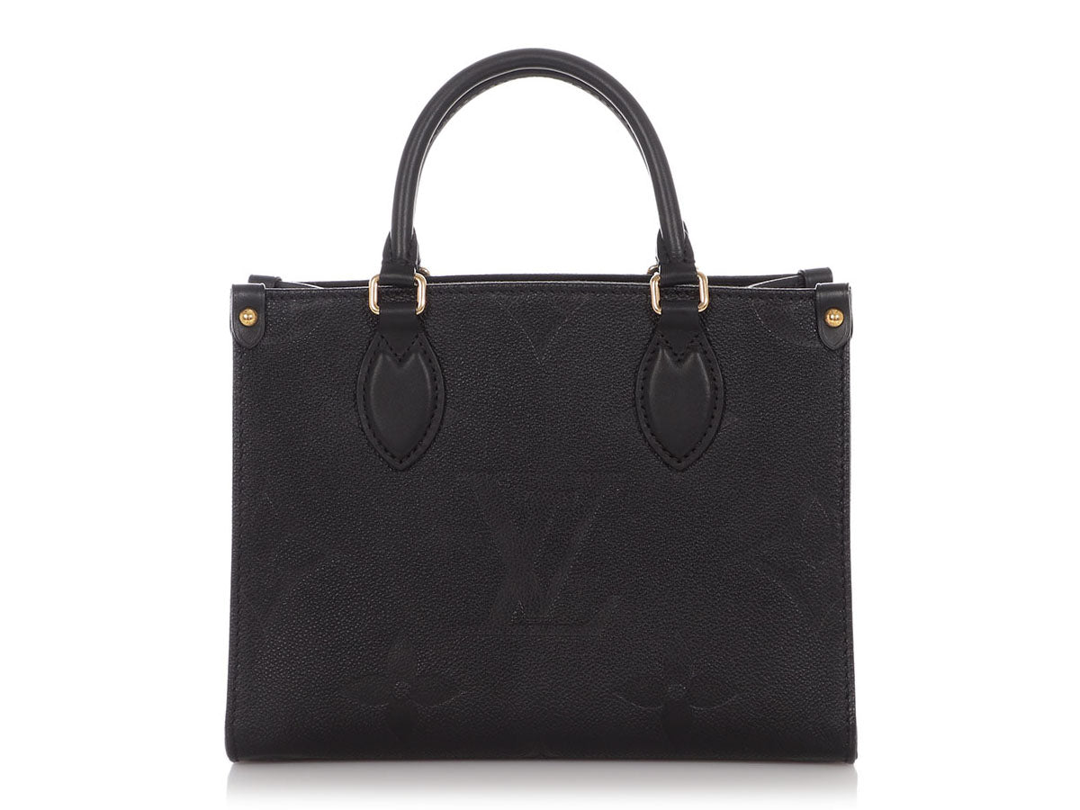 Louis Vuitton Onthego Monogram Giant GM Noir in Empreinte Leather