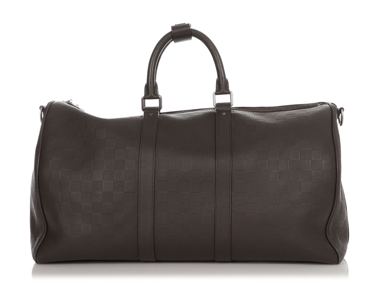 Louis Vuitton Keepall Bandouliere Bag Damier Infini Leather 45