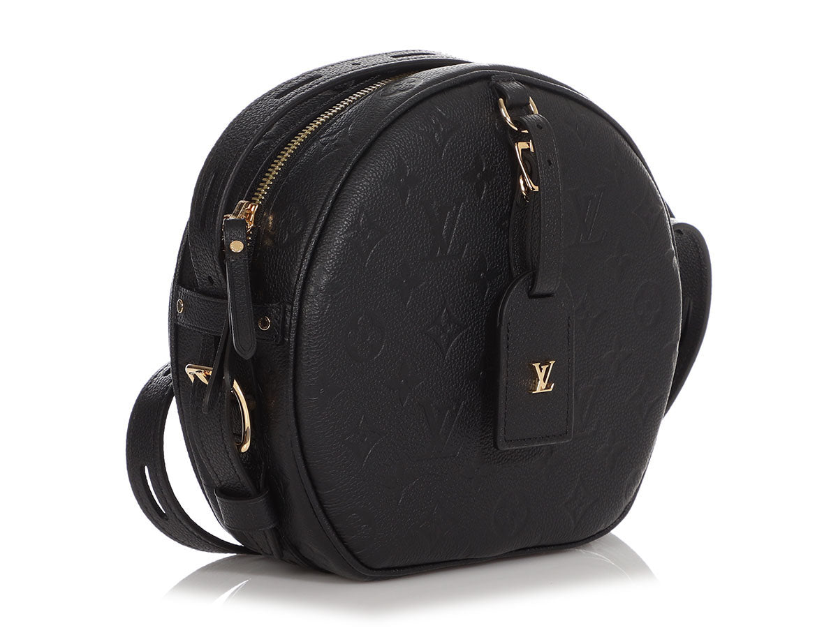 Louis Vuitton Black Empreinte Leather Boite Chapeau Souple MM For Sale at  1stDibs
