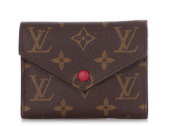 LOUIS VUITTON Monogram Victorine Wallet Fuchsia 1261384