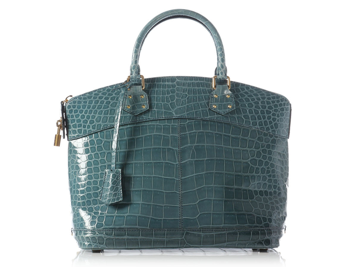 Louis Vuitton 2012 Lim. Ed. Crocodile Old Speedy Flap 25 Blue Exotic  leather ref.810047 - Joli Closet
