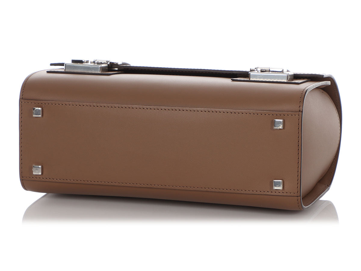 Moynat Leather Cabotin Crossbody Bag - Brown Handle Bags, Handbags
